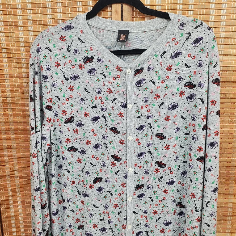 ♧ Savage X Fenty Tis The Season Button Up Open Back Onesie Size 2X